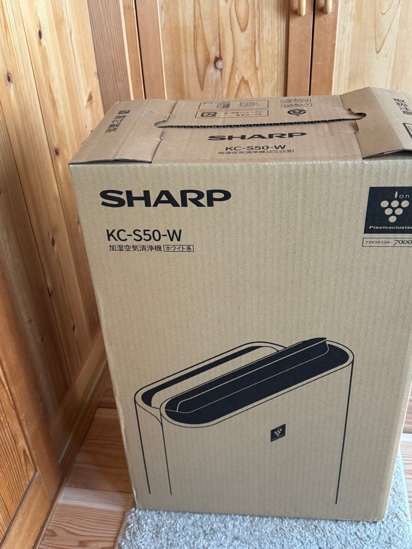 基本性能と薄型デザイン空気清浄機エントリーモデル加湿空気清浄機　KC-s50-w