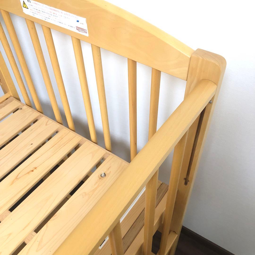 日本製ベビーベッド　サワベビー　Ｃ型ステラ　ナチュラル