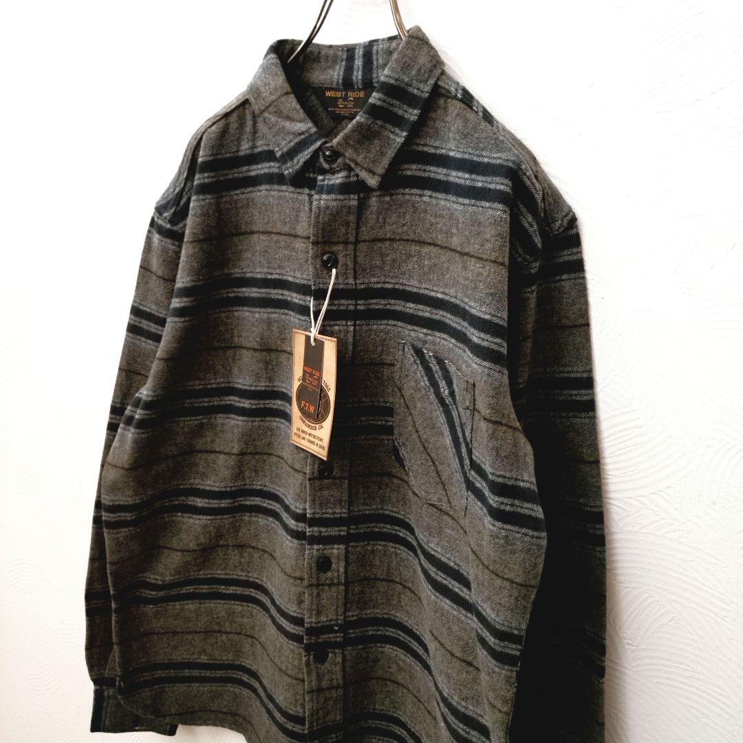 新品 日本製 WEST RIDE ウエストライド ネルシャツ
