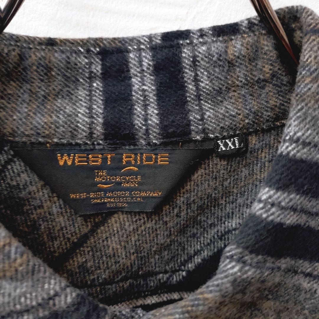 新品 日本製 WEST RIDE ウエストライド ネルシャツ
