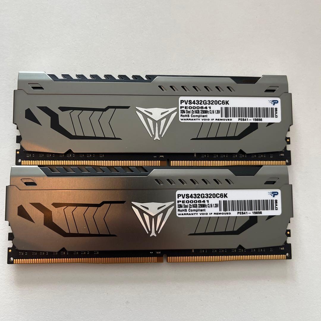 メモリー Patriot Viper Steel DDR4 3200MHz 32GB