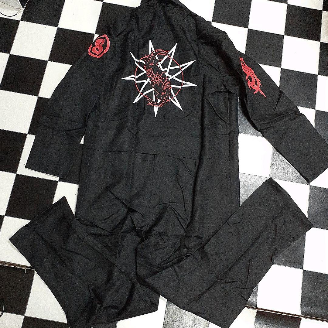 ハードコアメタルバンドslipknotビッグサイズバーコードツナギナンバー8