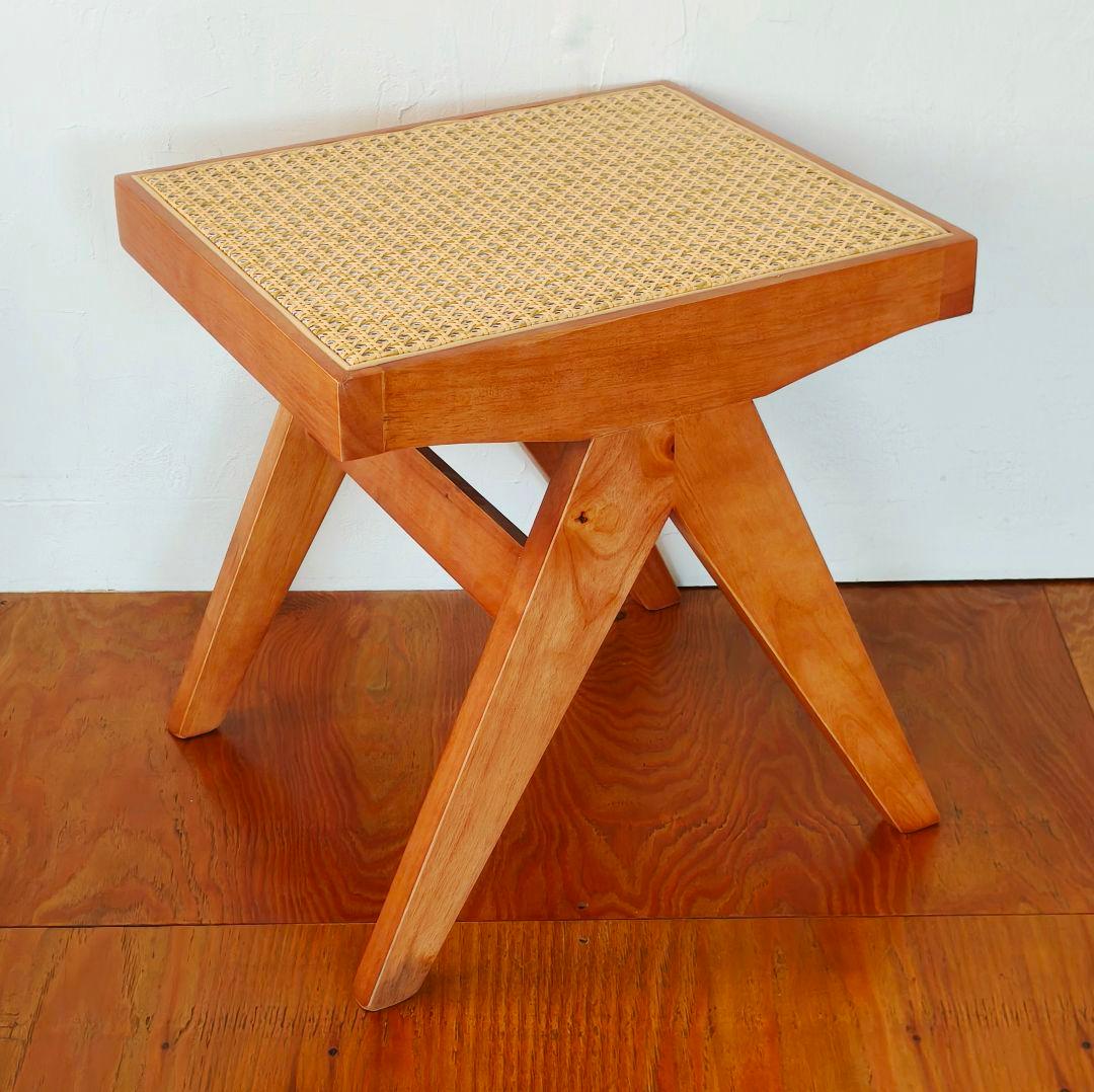 【残り1点】ピエールジャンヌレ　スツール　ベンチ　リプロダクト　ブラウン