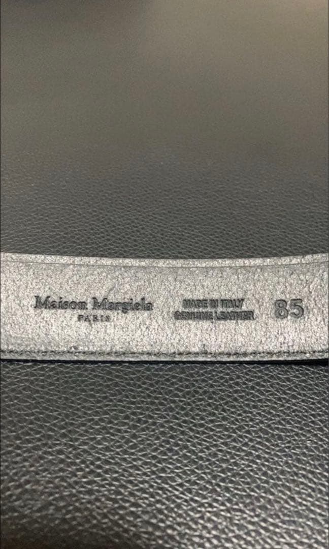 Maison Margiela ブラックベルト サイズ85