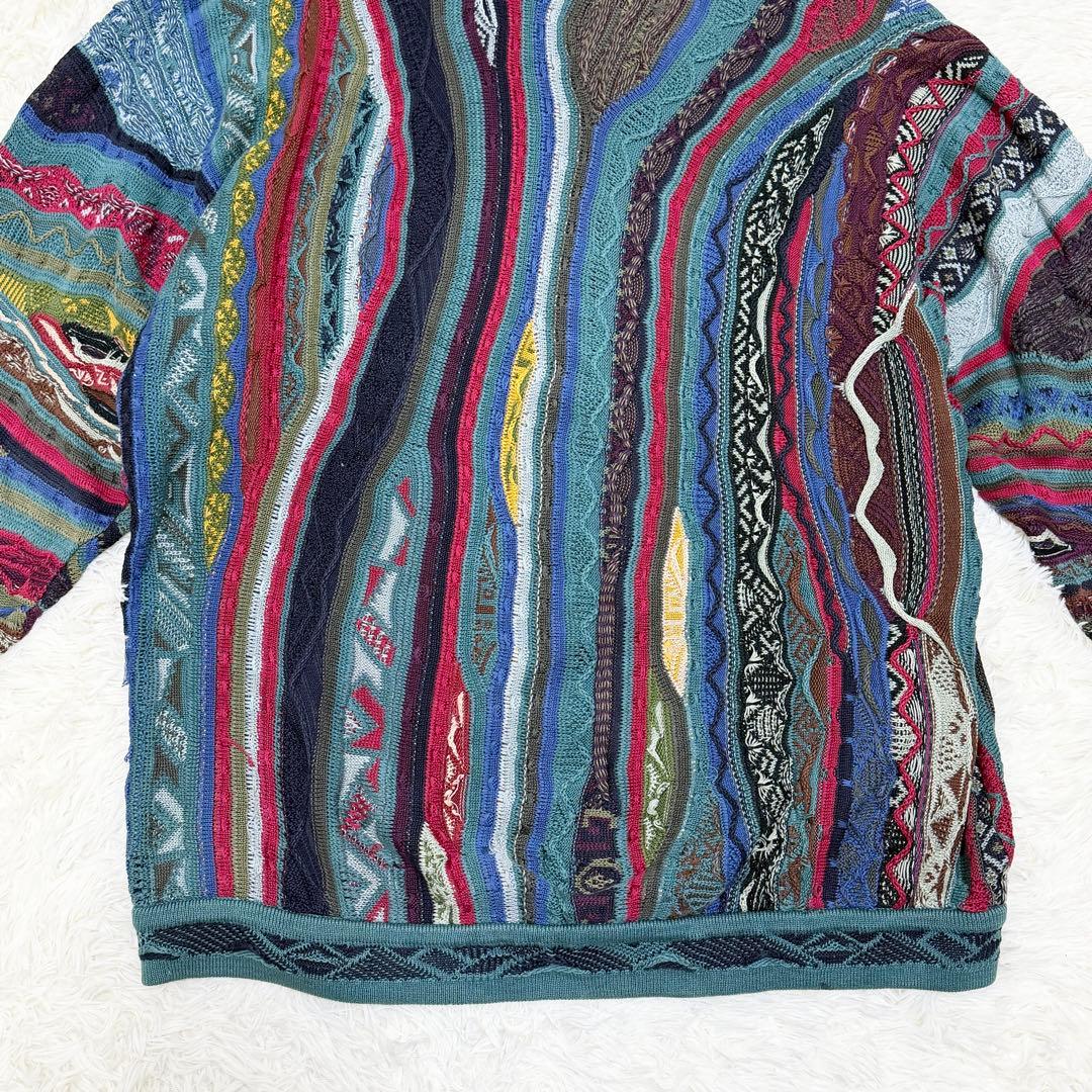 COOGI クージー ニット 3Dニット セーター 厚手 クルーネック XL