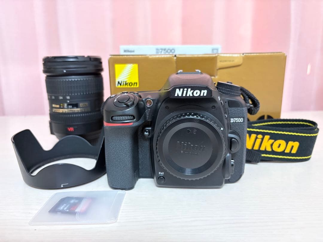 美品Nikon D7500 レンズ18-200 セット箱つきWi-Fi 高速性能