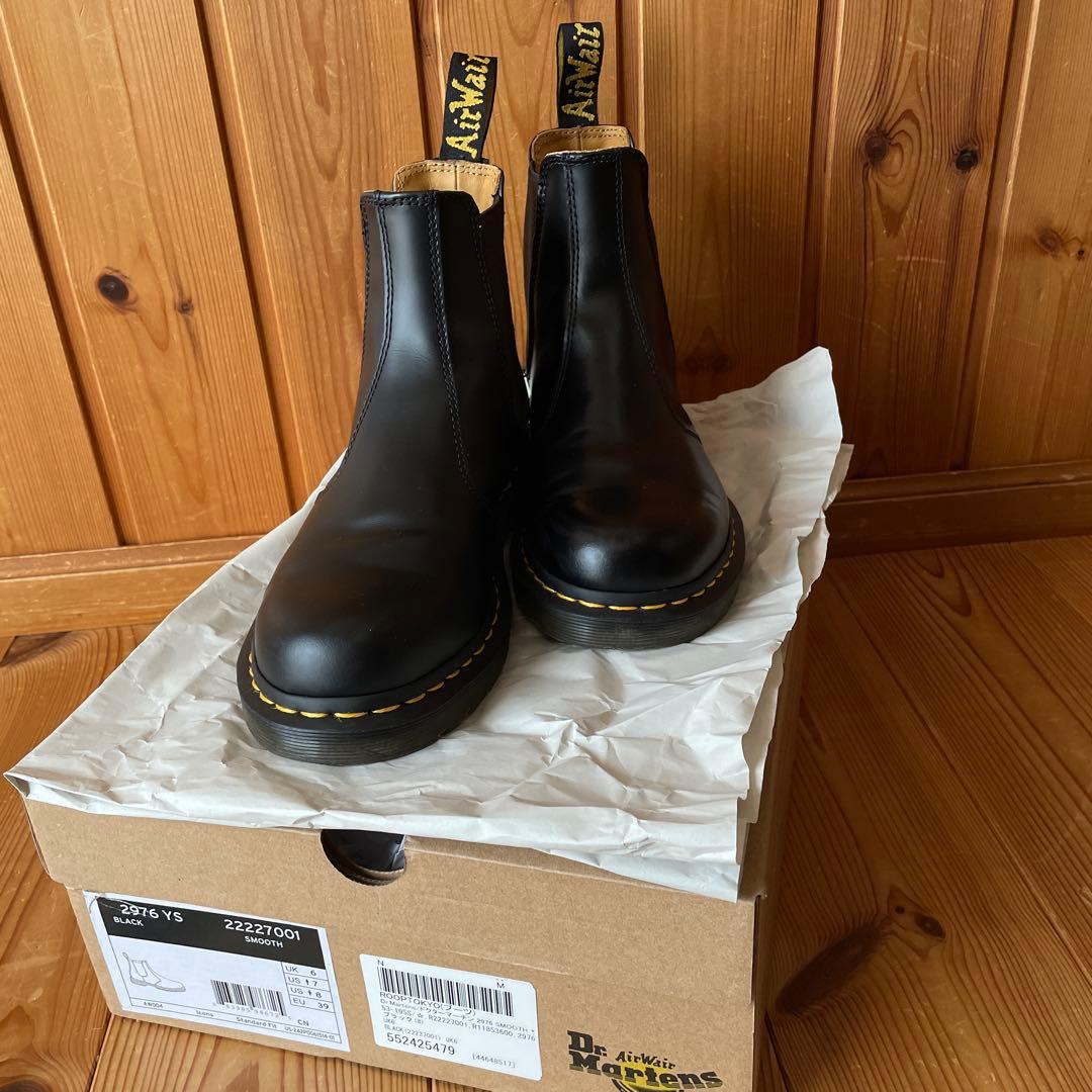 Dr. Martens ブラック サイドゴアブーツ　UK6