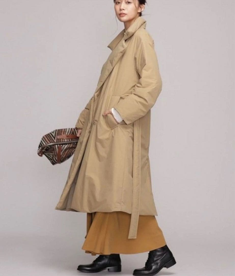 nano universe 西川ダウン　ベルテッドコートダウン ※ベルト無し