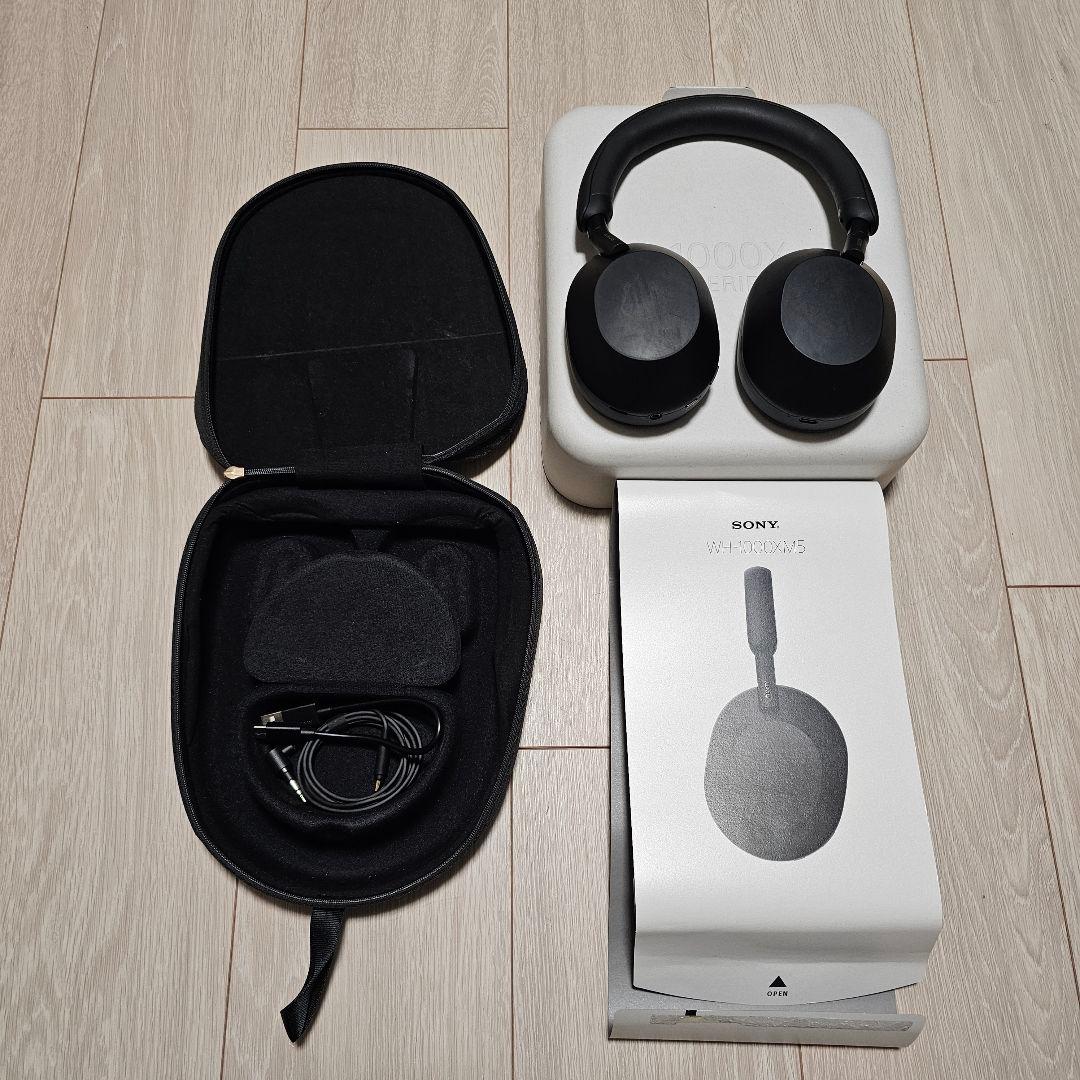 ★美品★SONY WH-1000XM5 ワイヤレスヘッドホン ブラック