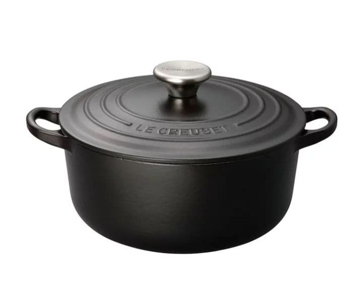 （箱・袋付き）ル・クルーゼ ココット・ロンド 16cm マットブラック