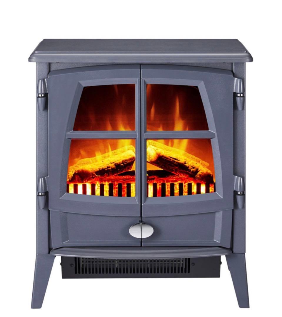 値下げ☆DIMPLEX and more グレー 電気 暖炉 ディンプレックス