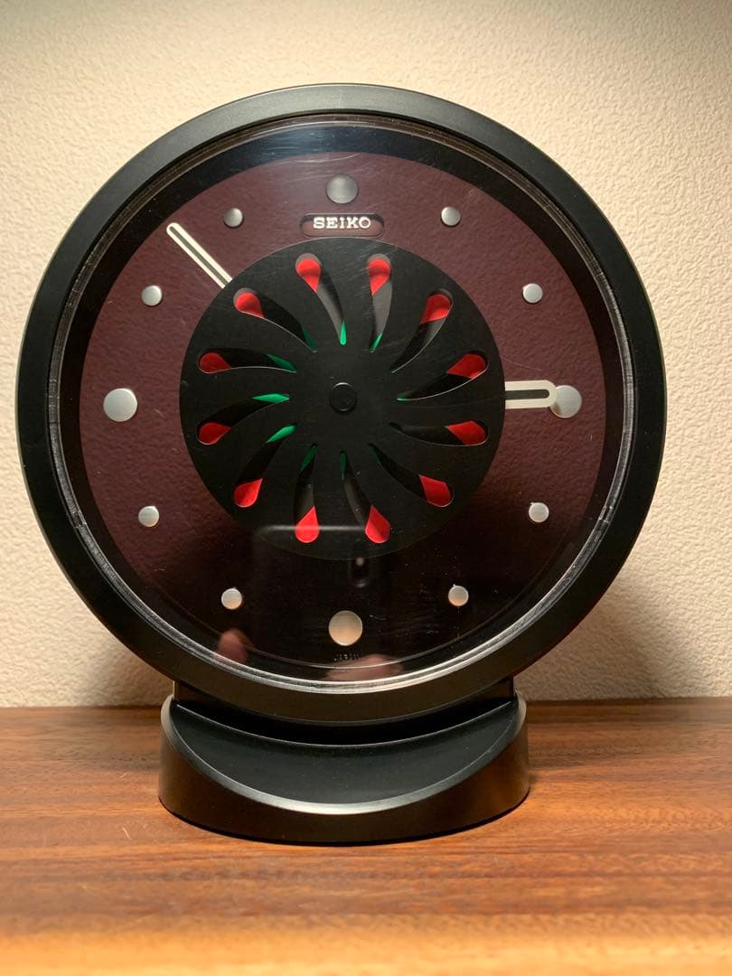 美品 80s 90sSEIKO ポストモダン 置時計 スペースエイジ セイコー