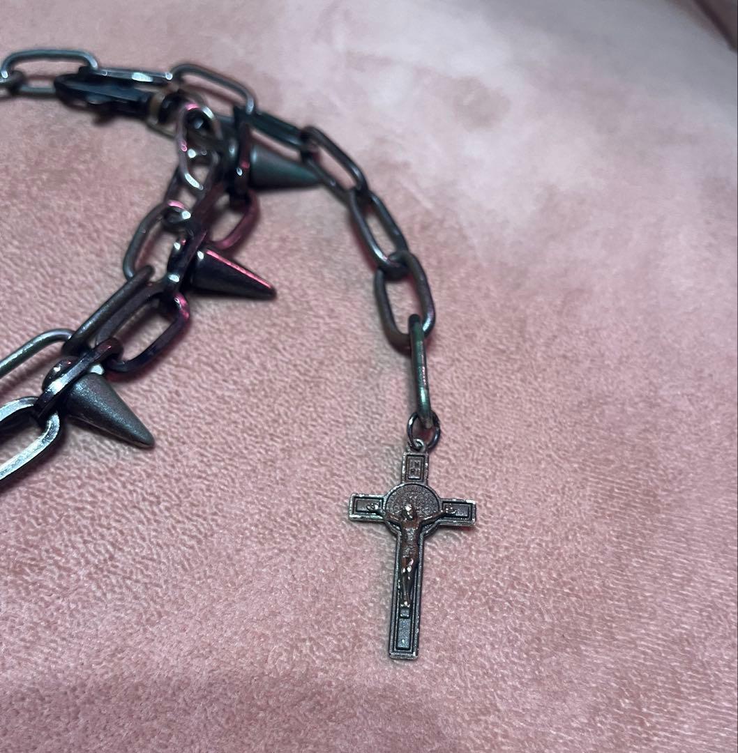 一点物 ジャンポールゴルチエハードスタッズチョーカーネックレスy2kヴィンテージ