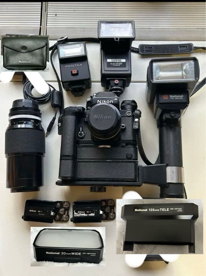 美品レア Nikonフィルムカメラ NikonF2 MD-3 MD-1 他セット