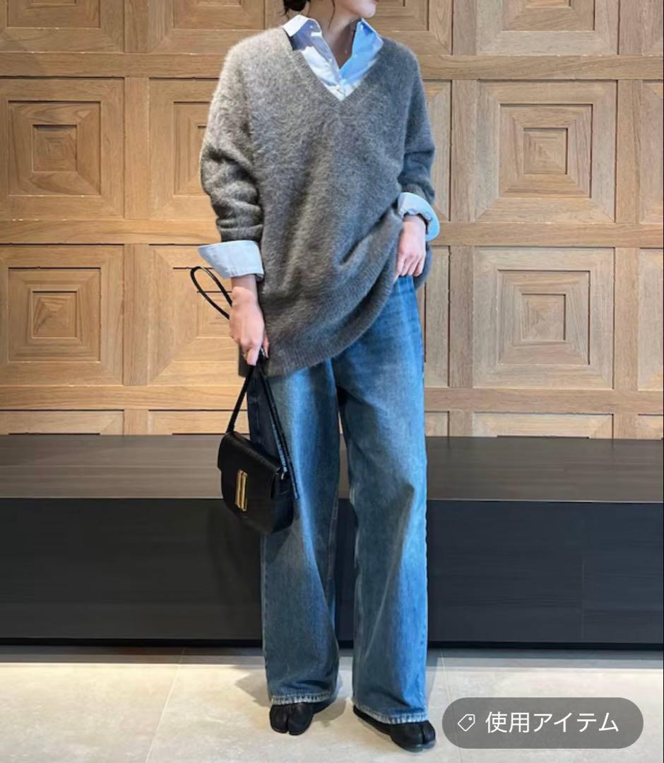 curensology &RC ワイドルーズデニムパンツ 40 インディゴ