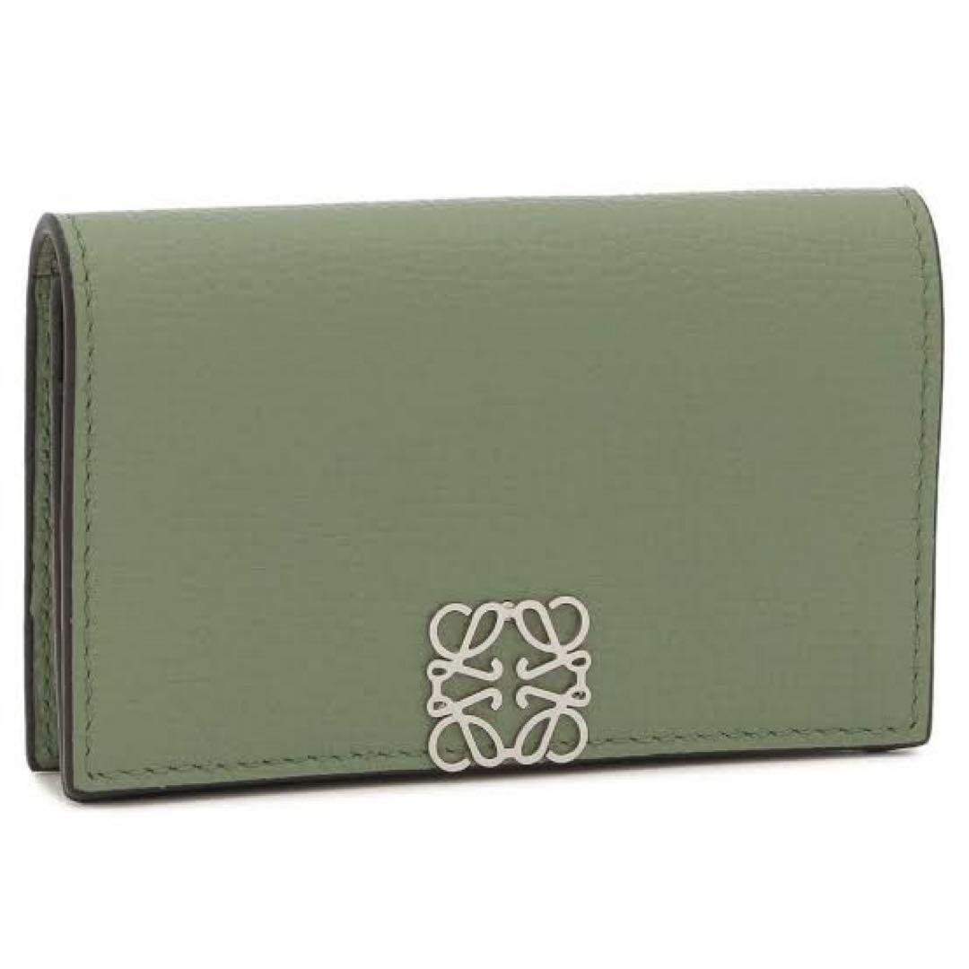 LOEWE ロエベ　ビジネスカードケース　ローズマリー　グリーン　名刺ケース