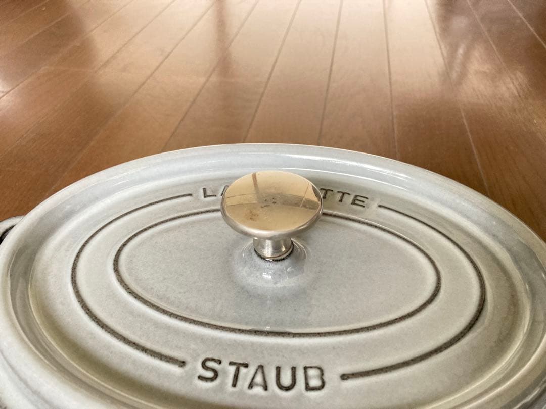 ストウブ 23cm ピコ・ココット オーバル グレー 鍋 Staub