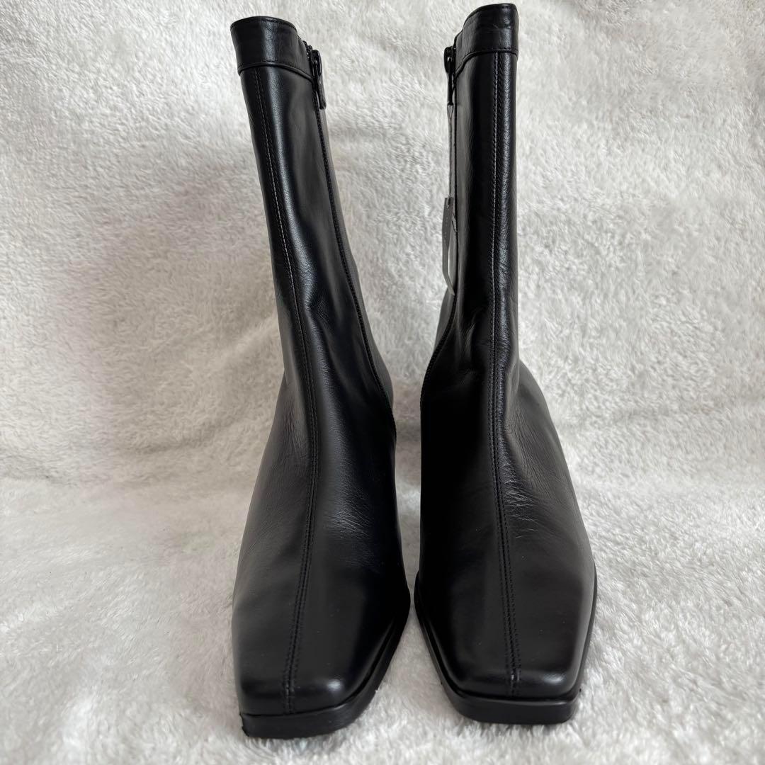 ✨️極美品✨️ BURBERRY バーバリー ショートブーツ レザー 23cm