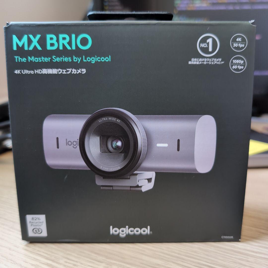 值下-Logicool MX BRIO 700 C1100GR 4Kウェブカメラ
