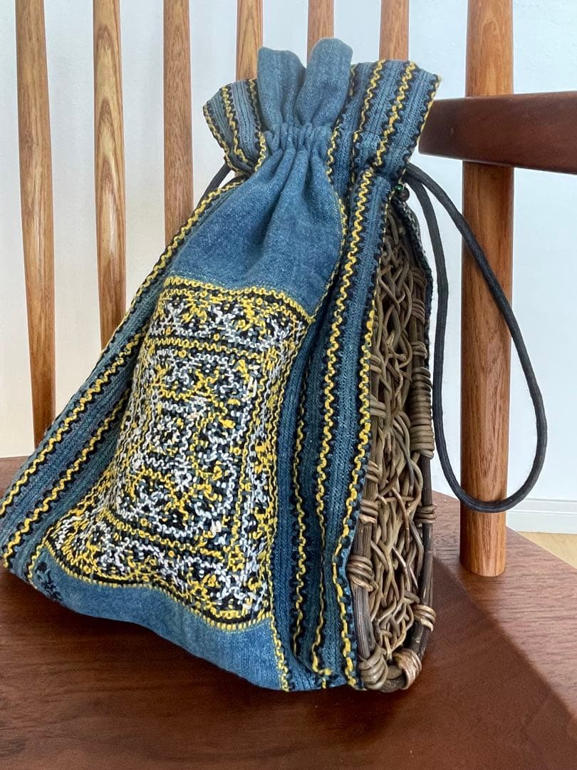 巾着　宮下敏子さん作　葛篭藤