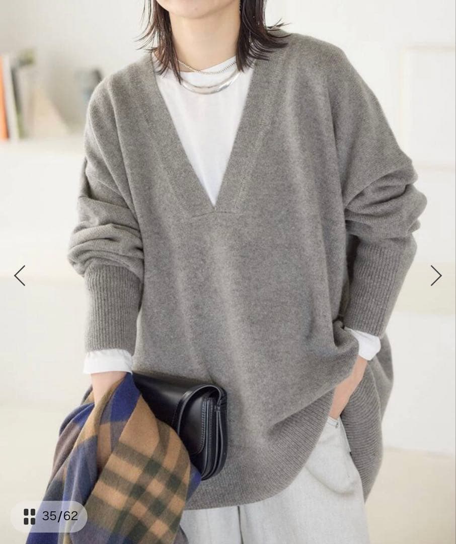 【未使用】MUSIC DEEP V ルーズプルオーバー