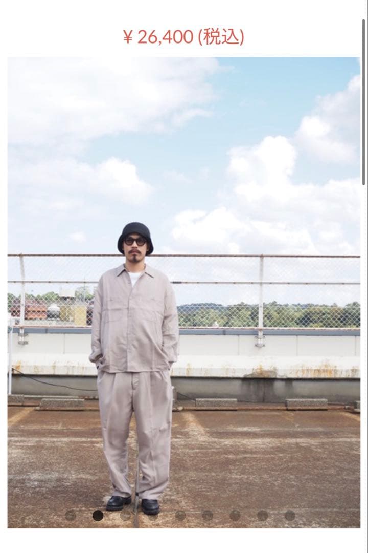 トモさん専用cootie Gabardine Work シャツ