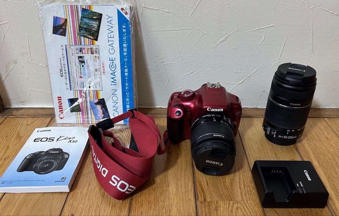 Canonデジタル一眼レフカメラ EOS kiss X50 ダブルズームキット