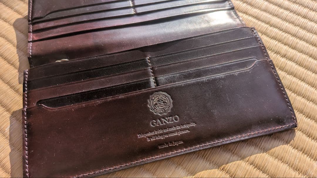 ■GANZO■SHELLCORDVAN2■バーガンディー■シェルコードバン2