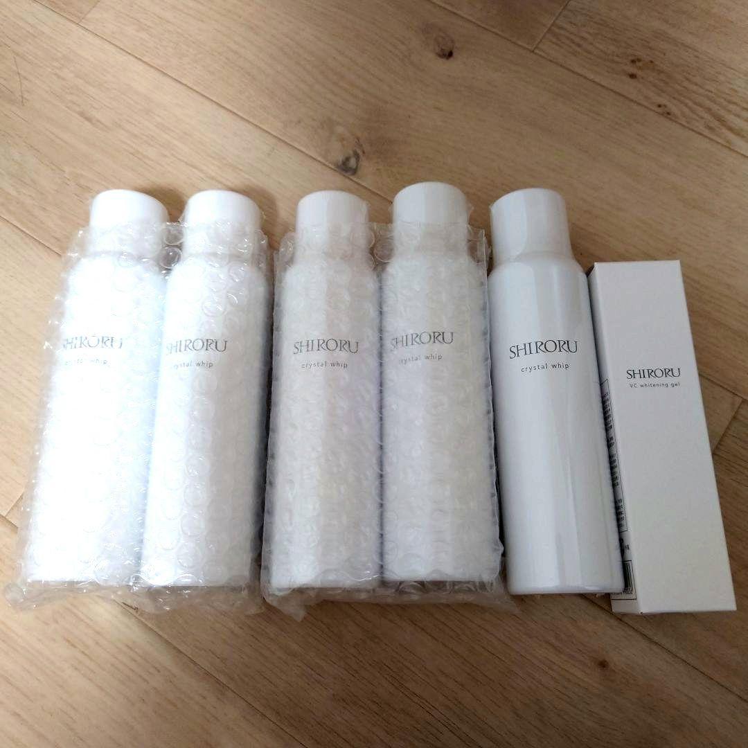 SHIRORU クリスタルホイップ 120g✕5本 薬用VCホワイトニングゲル