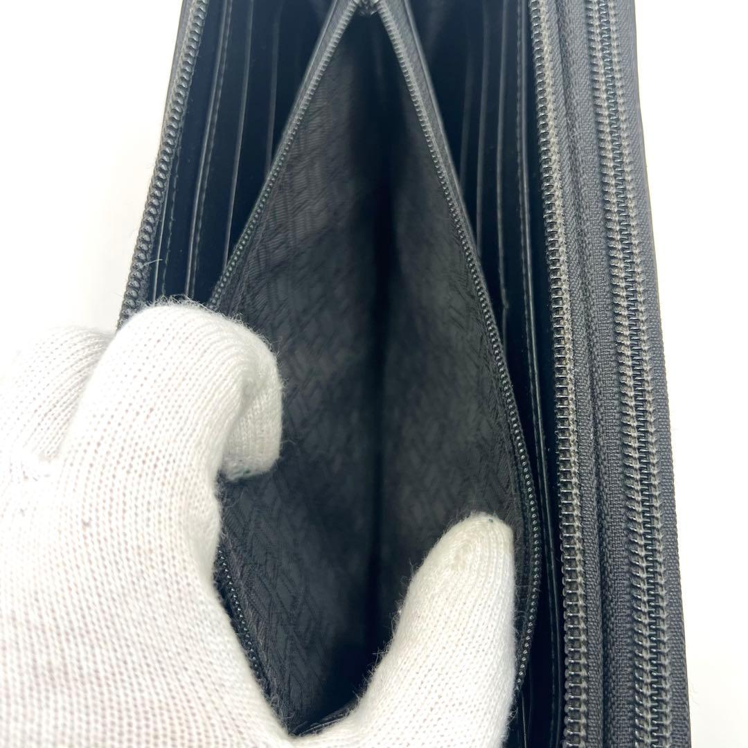 極美品✨ ダンヒル レザー ラウンドファスナー オーガナイザー 財布 ブラック