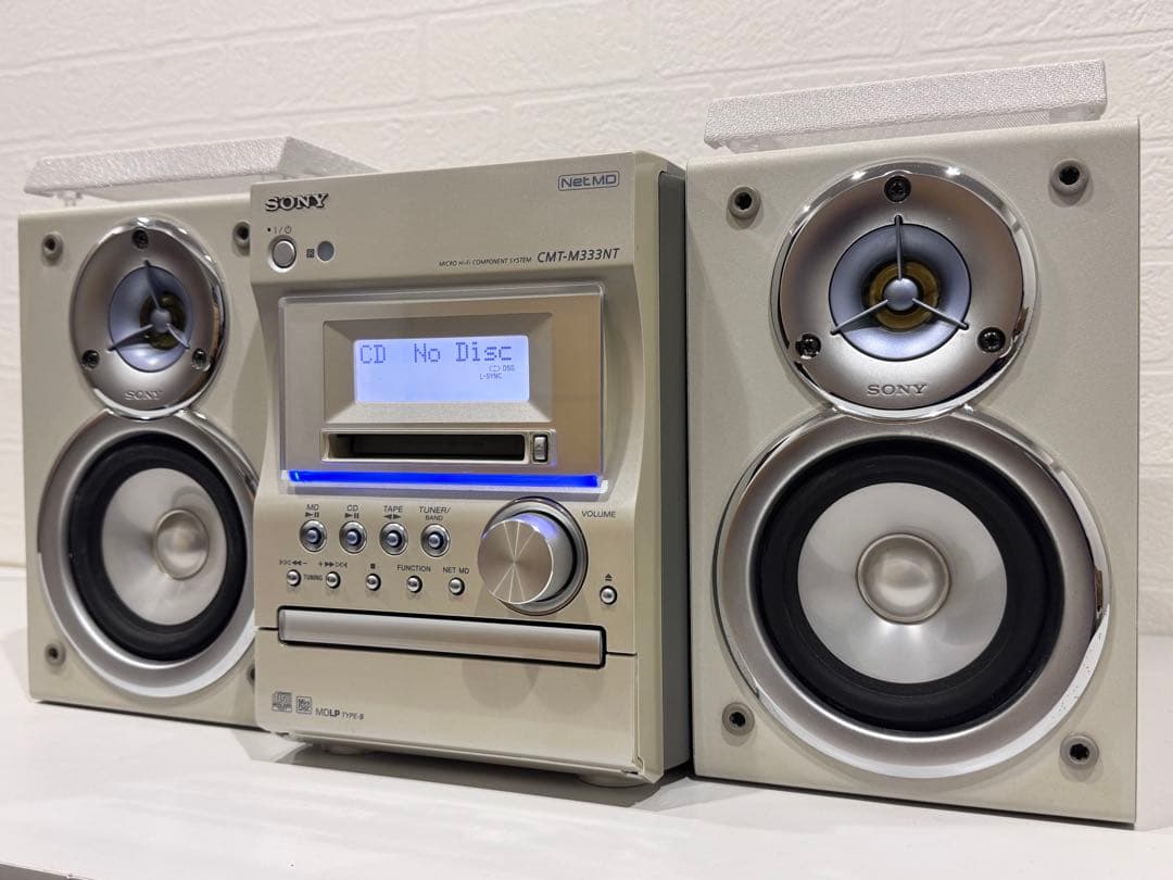 【完動品】 SONY CMT-M333NT ➕ MDディスク3枚