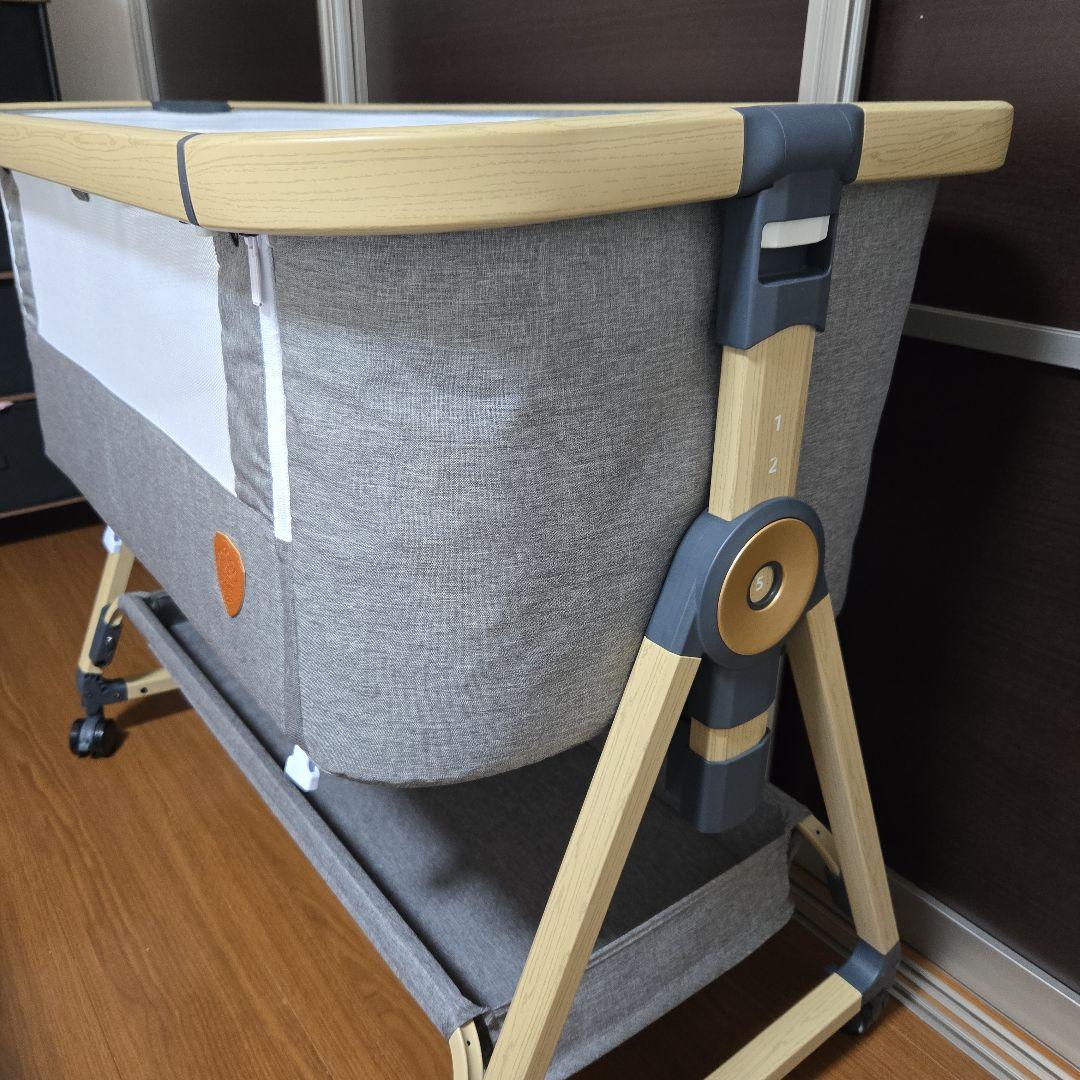 ベビーベッド HZDMJ グレー【説明書・付属品あり】