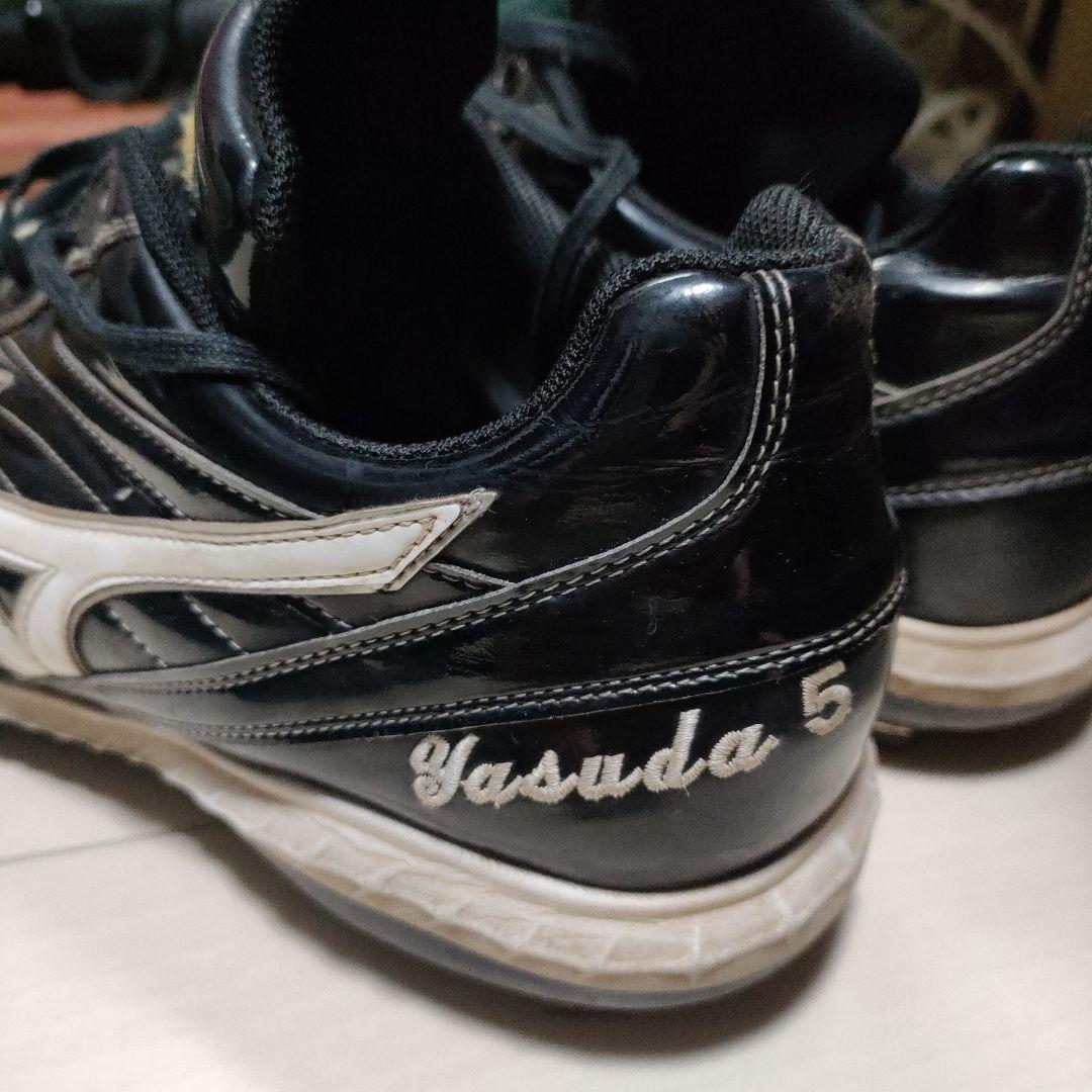 あ*。様 【レア】千葉ロッテマリーンズ安田選手　実使用スパイク　ミズノプロ　オー