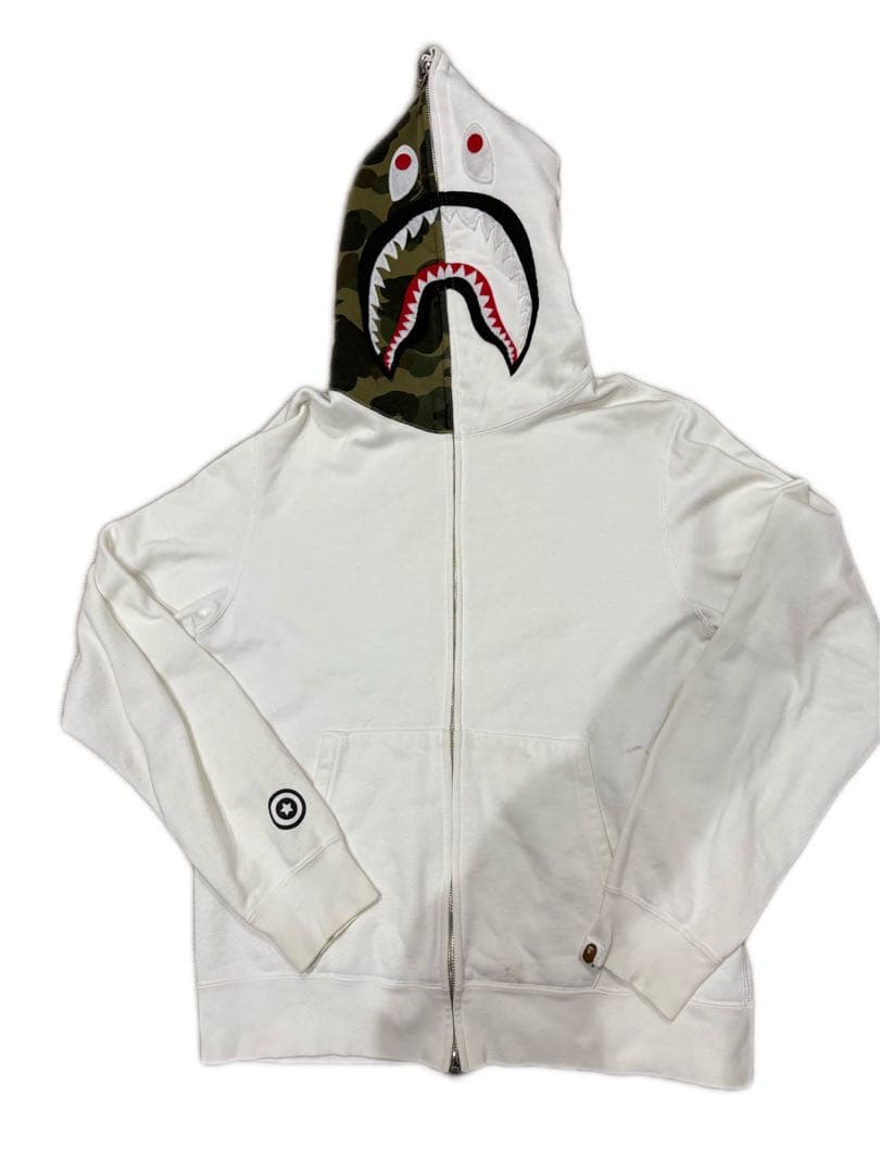 A BATHING APE WGM シャーク ジップパーカー