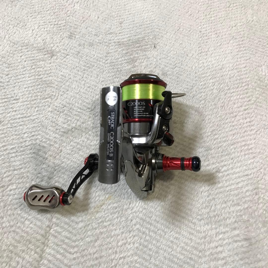 スピニングリール 2000OS 　ハンドルカスタム付き（オリジナルハンドルあり）