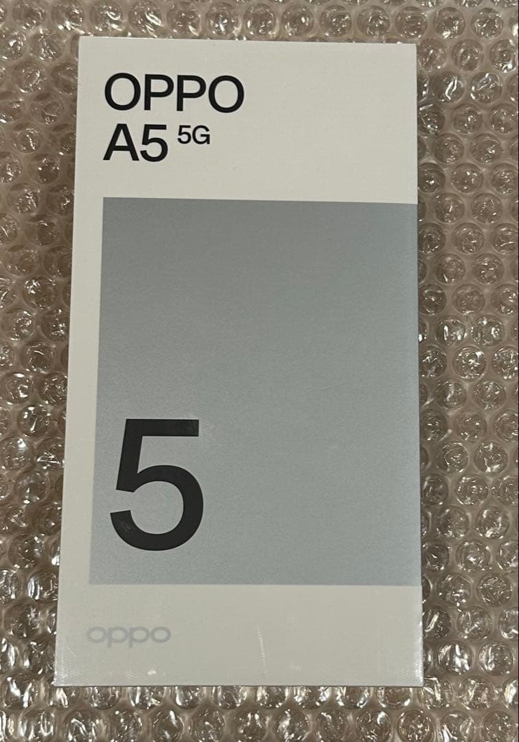 新品SIMフリー OPPO A5 5G 4GB/128GB グリーン　スマホ本体