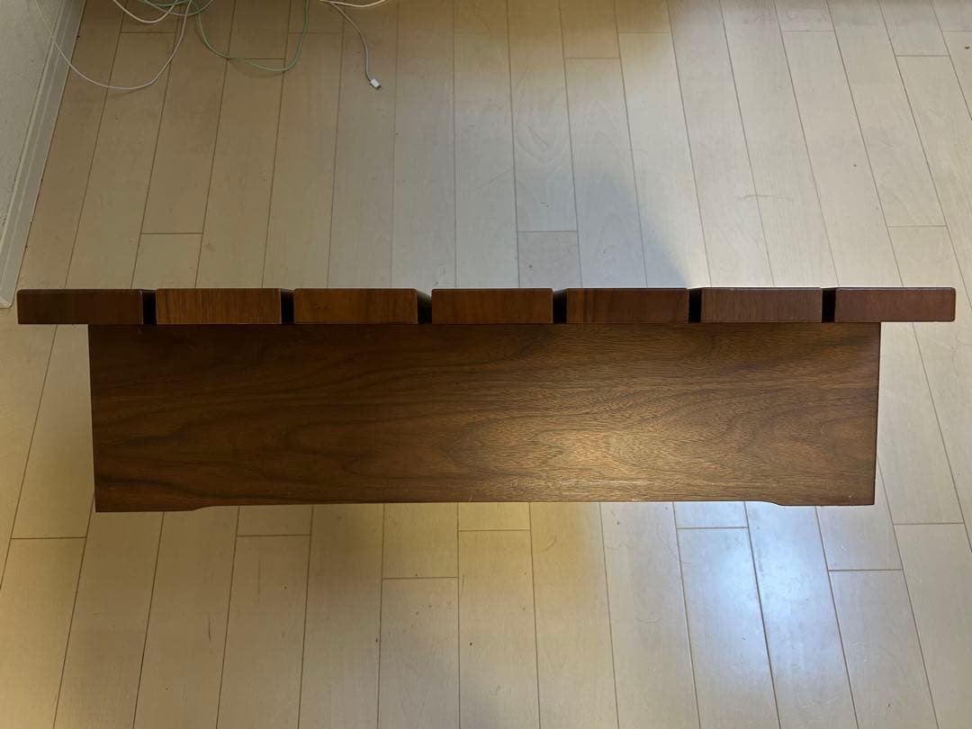 オットマン スツール 本革 ウォールナット