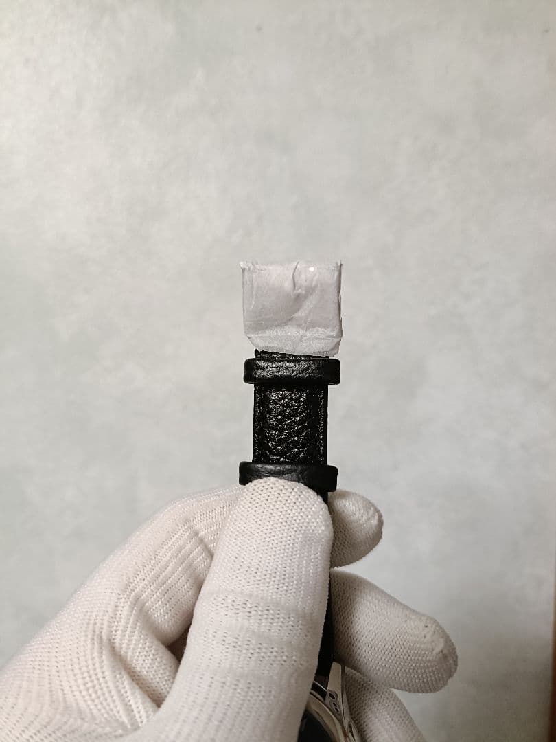 未使用！希少！MAROLE&WOOD自動巻き時計 ブルー文字盤　箱、ギャラ付き