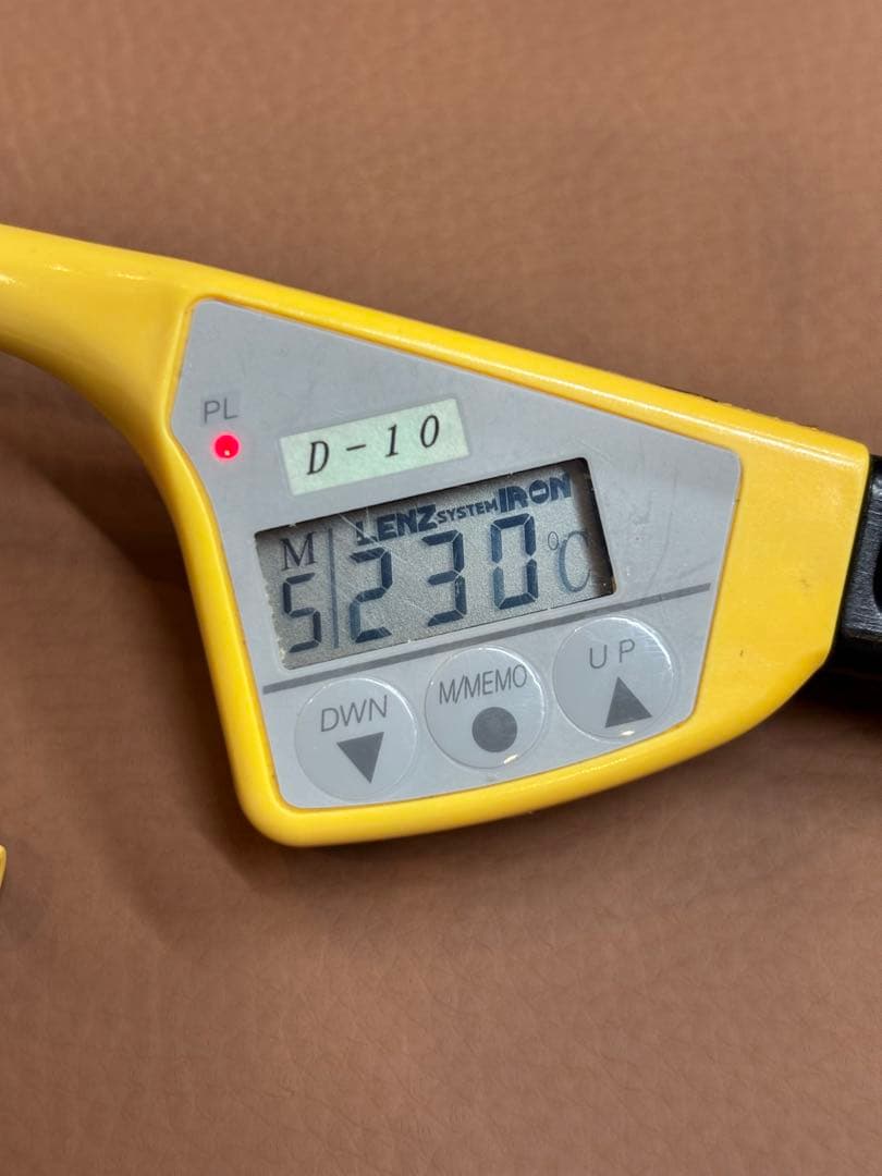 超美品　LENZ 【D-10】レンツデジタルアイロン 5角 10㎜　理容アイロン