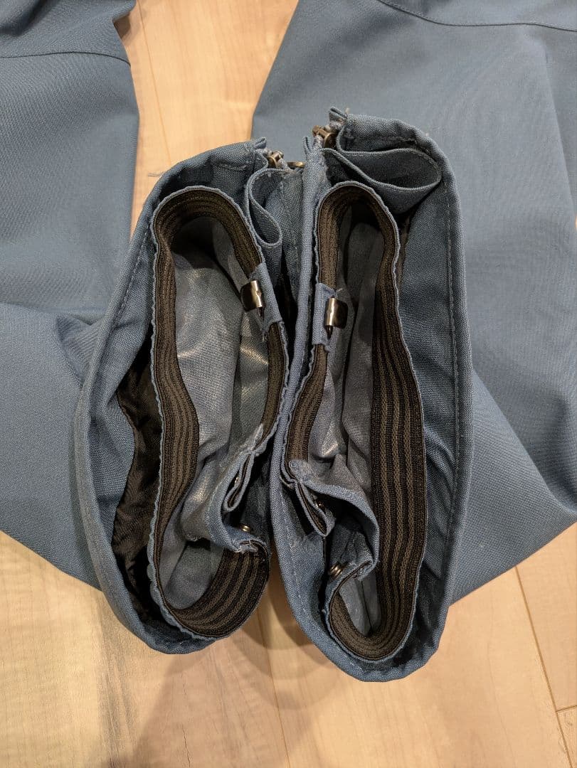 MISTRAL スノーボードウェア 上下セット Mサイズ 迷彩×ブルー　スノボ