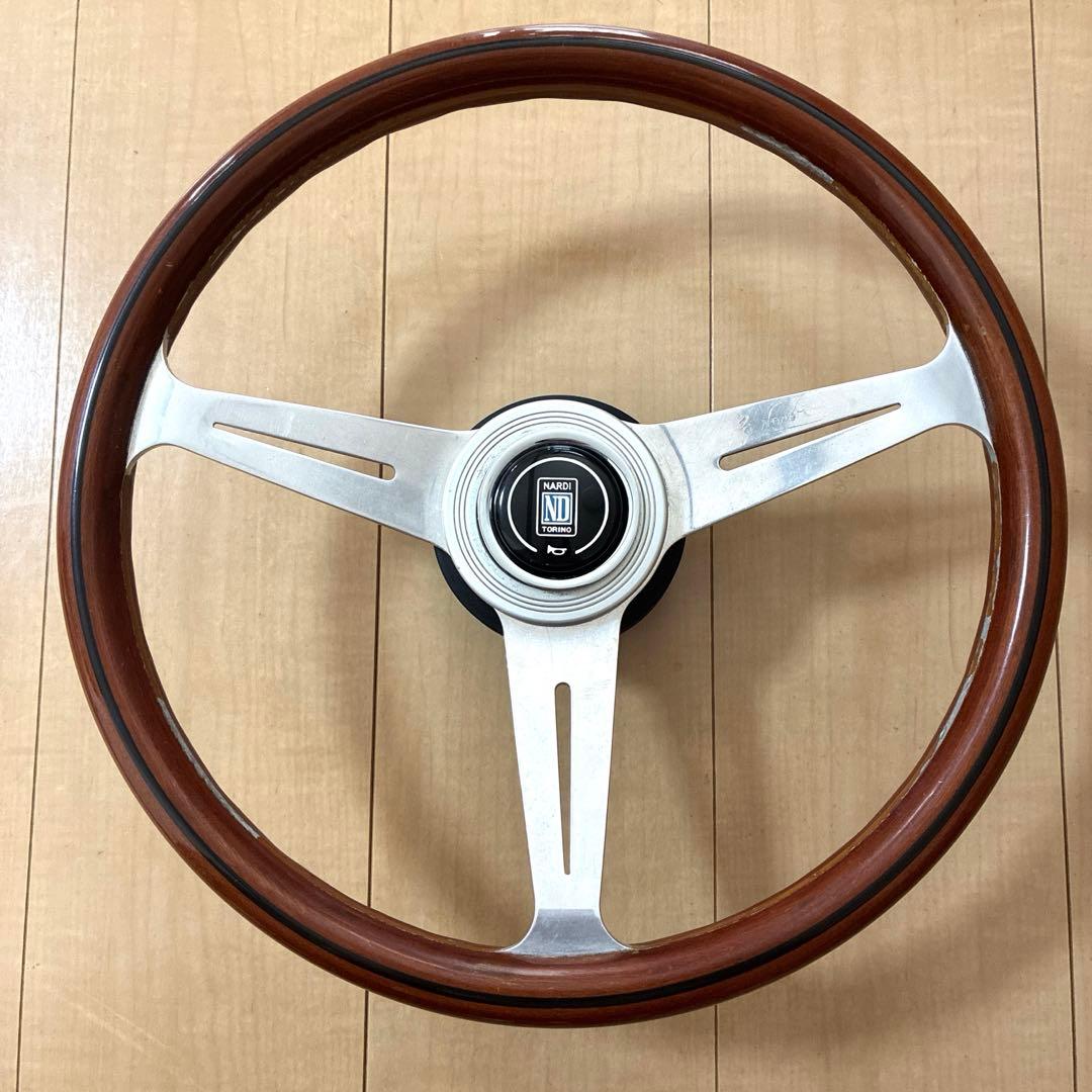 【ビンテージ】ナルディ クラシック　ウッド　ステアリング　36.5cm