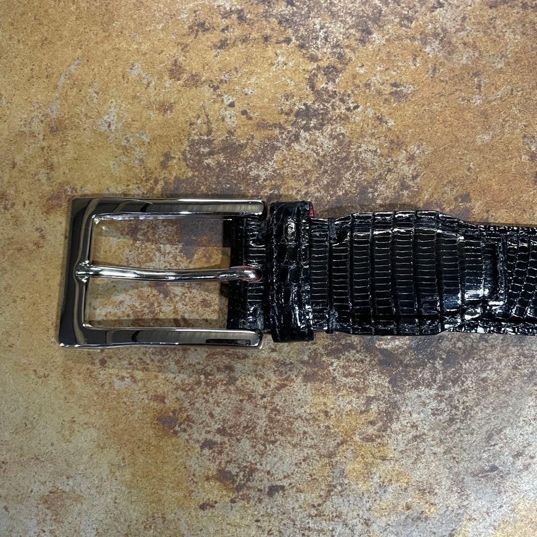 極美品　最上級　CYPRIS キプリス　リザードン革　ベルト　黒