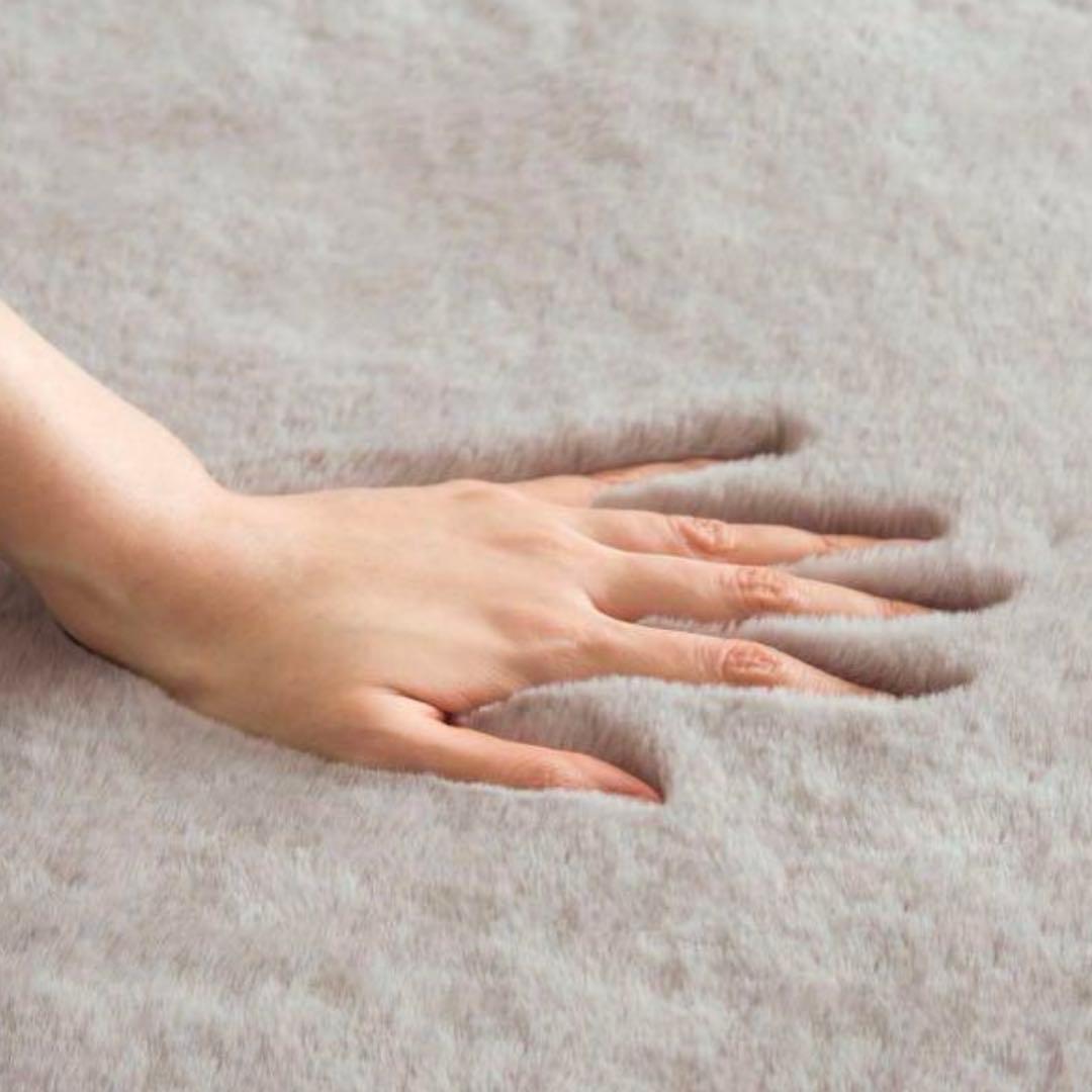 ニトリ　ラグ　カーペット　直径180cm ウサギラグ3