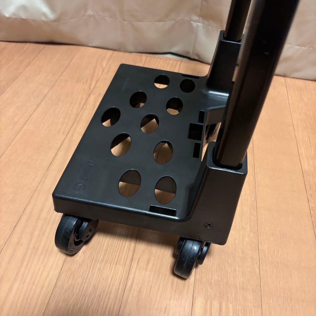 【極美品】SWANY キャリーバッグ モノグラムライン エナメル 4輪キャスター