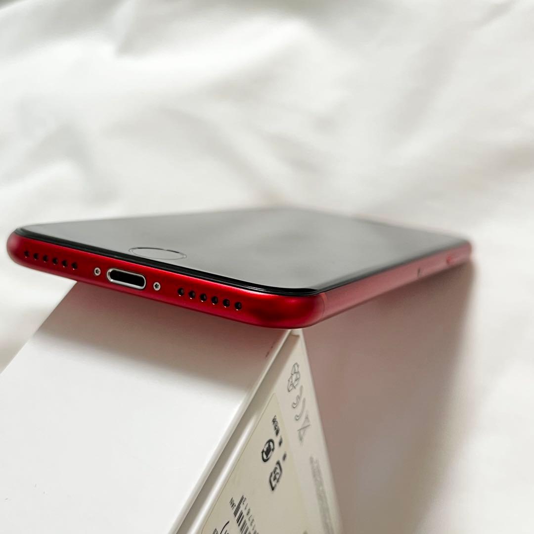 【中古品】美品 iPhone SE2 256GB 赤 SIMフリー　一部破損あり