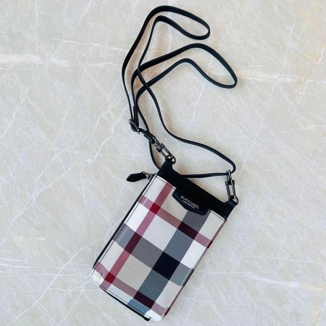 《新品》Burberry Black Label スマホショルダーバッグ
