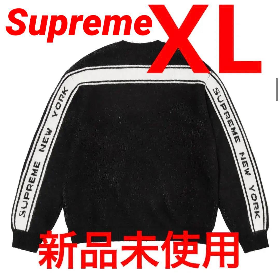 トップス Supreme Back Stripe Sweater Black XL