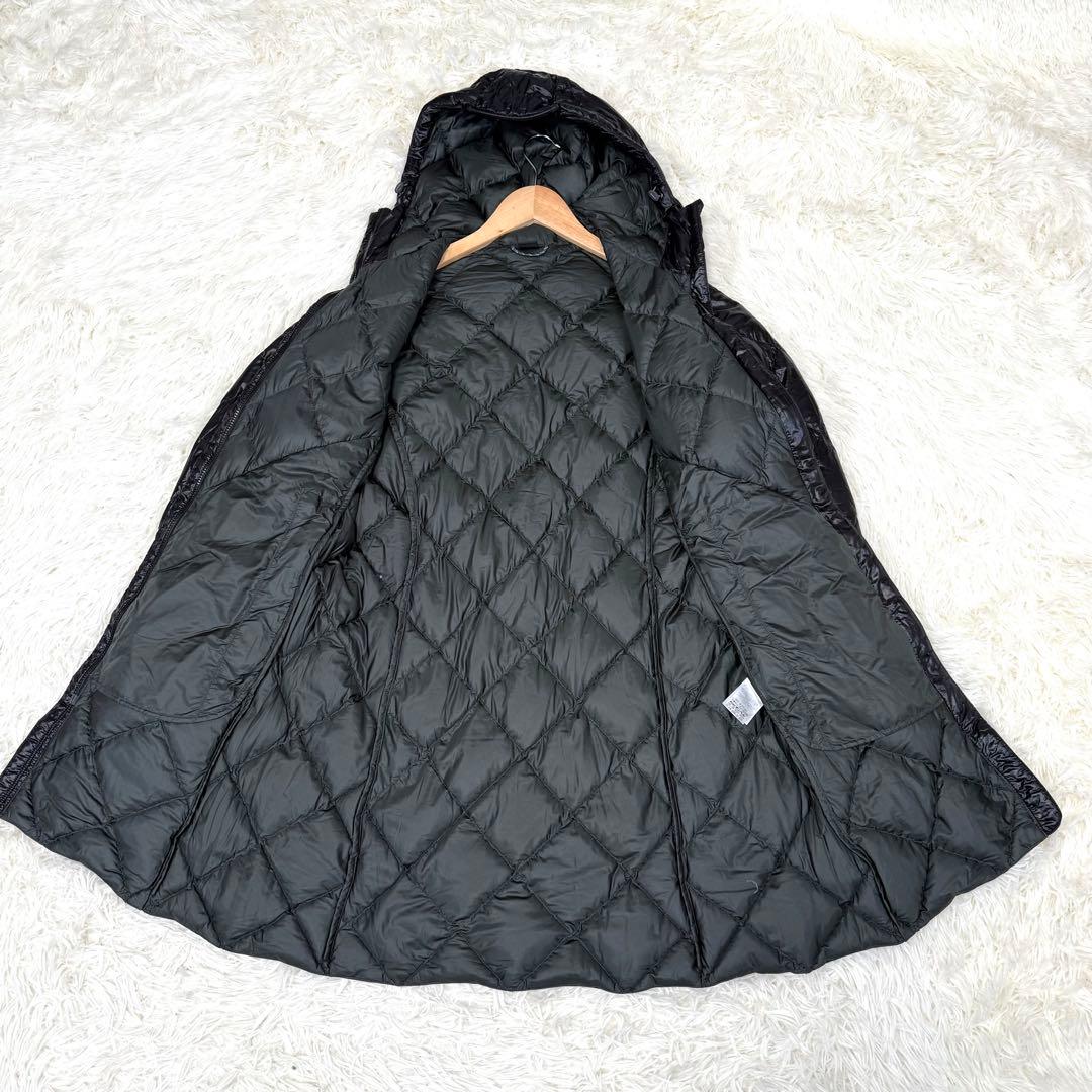 モンベル スペリオ ダウントラベルコート ロングダウン ブラック M 薄手軽量