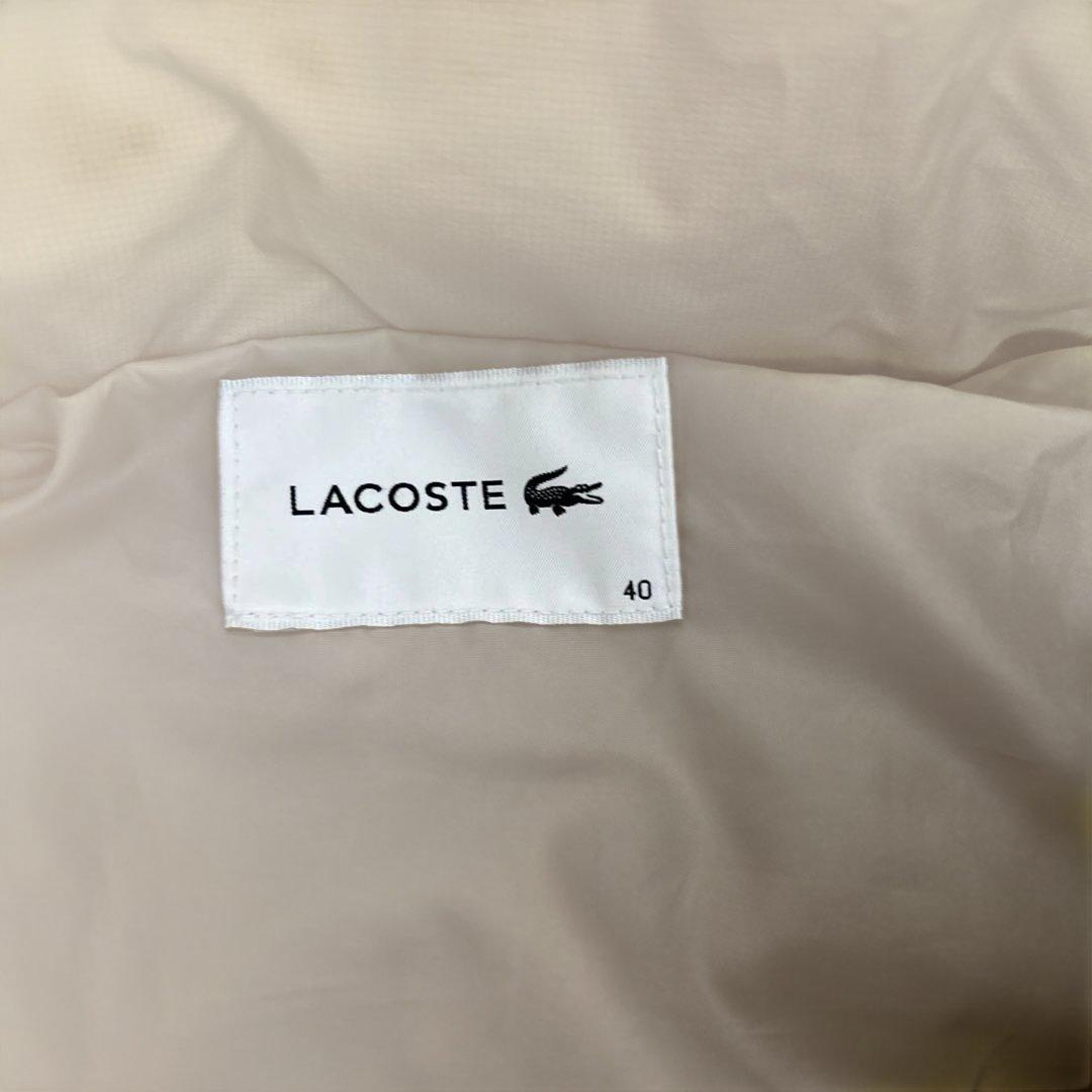あこたんポンタ！LACOSTE フード付きベージュダウンジャケット