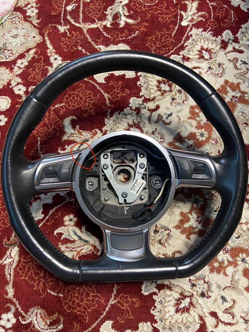 アウディ　純正　パドルシフト付ハンドル